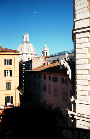 Terrace view of Rome center
