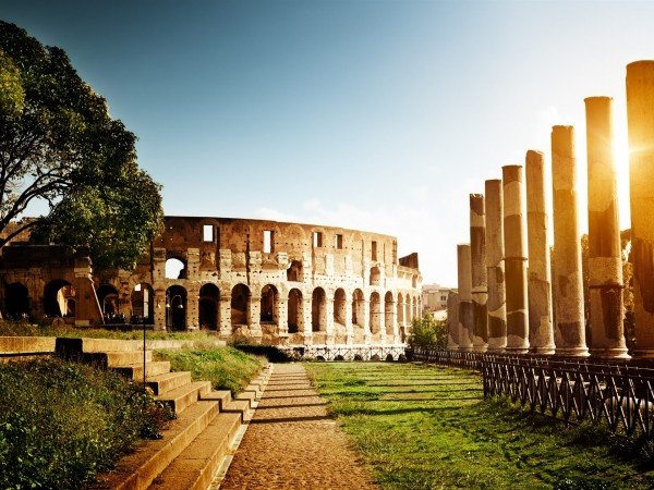 the roman colosseum from a different perspective