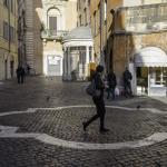 Street view of the piazza after reconstruction of the ghetto