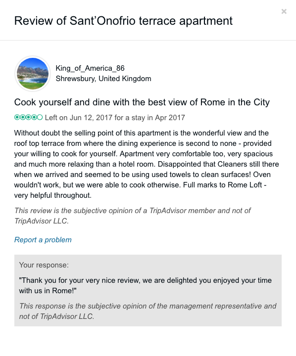 tripadvisor reviews