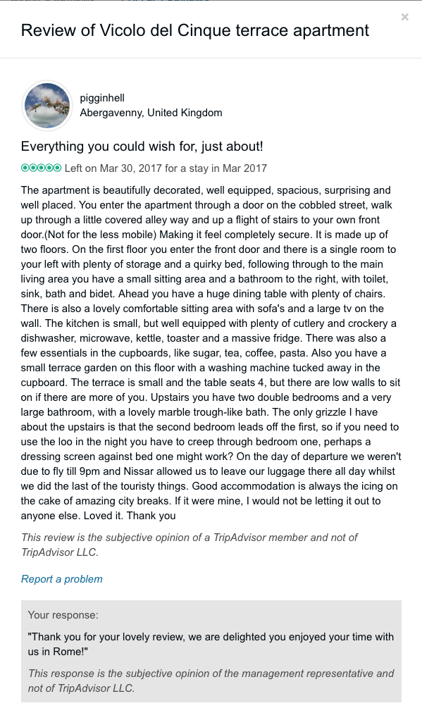 tripadvisor reviews