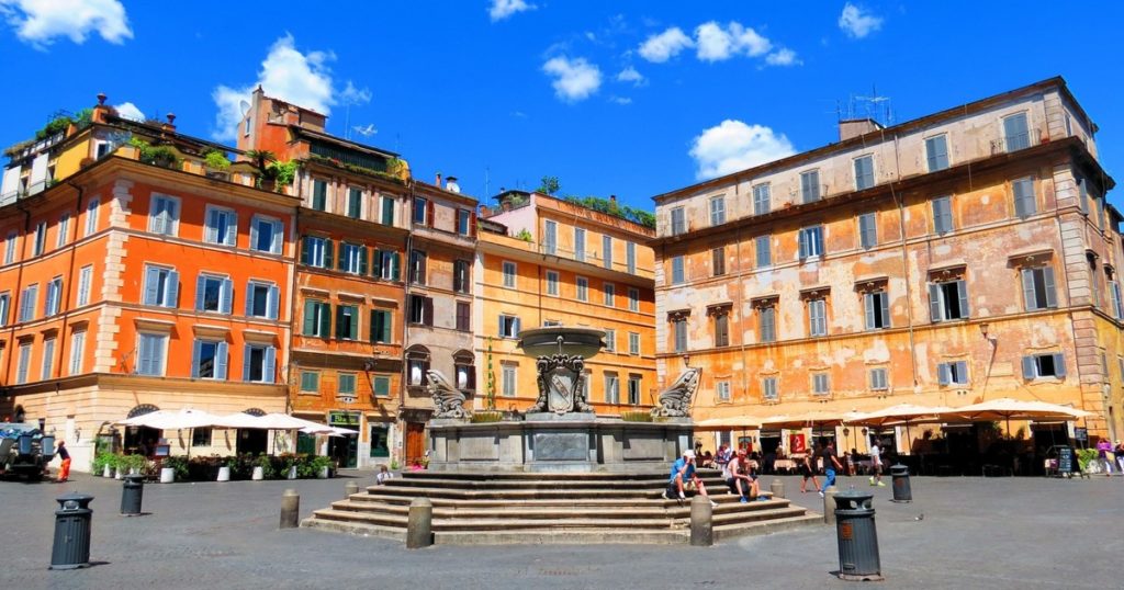 Jewish Ghetto Plaza in Rome